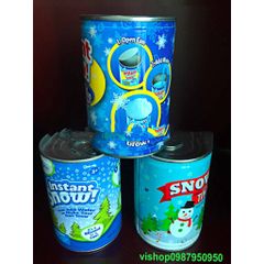 Hộp Tạo Tuyết Nhân Tạo - Tuyết Giả Sành Điệu Dùng Làm Slime Trắng Kèm Xẻng - Nguyên Liệu Trang Trí Noel