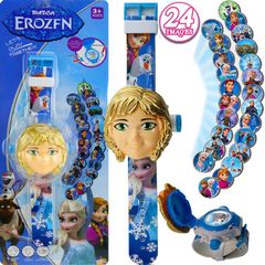 Đồng Hồ Chiếu Hình Hoạt Hình Siêu Nhân, Người Nhện, Công Chúa Disney - Quà Tặng Dễ Thương Cho Bé Từ 3-10 Tuổi