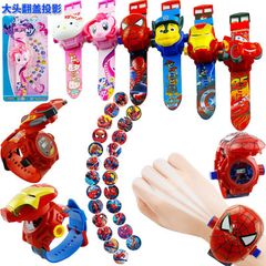 Đồng Hồ Chiếu Hình Hoạt Hình Siêu Nhân, Người Nhện, Công Chúa Disney - Quà Tặng Dễ Thương Cho Bé Từ 3-10 Tuổi