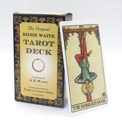 Bộ Bài Tarot Original Rider Waite Cao Cấp - Dự Đoán Vận Mệnh, Thiết Kế Hoa Hồng Tudor, Phiên Bản Tiếng Anh 78 Lá