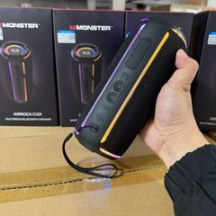 Loa Bluetooth di động Monster Airrock C101 - Âm thanh 10W mạnh mẽ, thiết kế gọn nhẹ, đèn LED, pin 1500mAh, kết nối Bluetooth 5.4