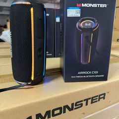 Loa Bluetooth di động Monster Airrock C101 - Âm thanh 10W mạnh mẽ, thiết kế gọn nhẹ, đèn LED, pin 1500mAh, kết nối Bluetooth 5.4