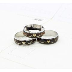 Nhẫn Đổi Màu Theo Cảm Xúc Moodring - Nhẫn Đôi Nhận Biết Tâm Trạng, Hợp Kim Cao Cấp, 5 Kích Cỡ Khác Nhau