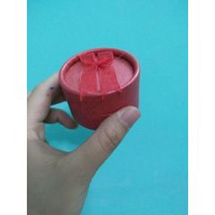 Hộp Đựng Nhẫn Đỏ Tròn Nơ - 24 Chiếc Chất Liệu Giấy Cứng, Quà Tặng Sang Trọng Cho Trang Sức, Tiện Dụng Dễ Mang Theo