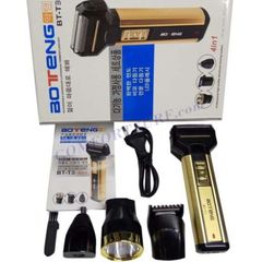 Tông Đơ Cắt Tóc 4 Trong 1 BOTENG BT-T3 Thế Hệ Mới 2020 - Cắt Tóc, Cạo Râu, Tỉa Lông Mũi, Đèn Pin Tiện Dụng