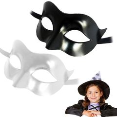 Mặt Nạ Nửa Mặt Cosplay - Mặt Nạ Hóa Trang Dự Tiệc Halloween Đa Dạng Màu Sắc Cho Nam Nữ, Kích Thước 16x8cm