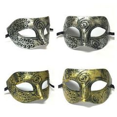 Mặt Nạ Nửa Mặt Cosplay - Mặt Nạ Hóa Trang Dự Tiệc Halloween Đa Dạng Màu Sắc Cho Nam Nữ, Kích Thước 16x8cm