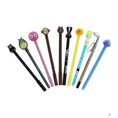 Bút Bi Nước Hoạt Hình Đáng Yêu - Đồ Dùng Học Tập Hàn Quốc Cho Học Sinh - Mực Đen, Giao Màu Ngẫu Nhiên