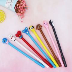 Bút Bi Nước Hoạt Hình Đáng Yêu - Đồ Dùng Học Tập Hàn Quốc Cho Học Sinh - Mực Đen, Giao Màu Ngẫu Nhiên
