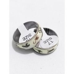 Nhẫn Titan Phát Sáng Trong Đêm - Nhẫn Hợp Kim Độc Đáo Cho Nam, Quà Tặng Ý Nghĩa, Kiểu Dáng Thời Trang, Đẹp Ban Ngày & Ban Đêm