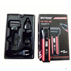Tông Đơ Cắt Tóc Kiêm Máy Cạo Râu & Cắt Tỉa Lông Mũi Boteng 3 Trong 1 - Thiết Kế Gọn Nhẹ, Chất Lượng Cao, Dùng Đi Du Lịch, Công Nghệ Pin Hiện Đại