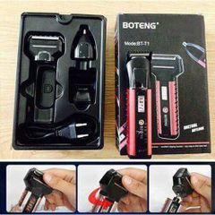 Tông Đơ Cắt Tóc Kiêm Máy Cạo Râu & Cắt Tỉa Lông Mũi Boteng 3 Trong 1 - Thiết Kế Gọn Nhẹ, Chất Lượng Cao, Dùng Đi Du Lịch, Công Nghệ Pin Hiện Đại
