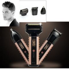 Tông Đơ Cắt Tóc Kiêm Máy Cạo Râu & Cắt Tỉa Lông Mũi Boteng 3 Trong 1 - Thiết Kế Gọn Nhẹ, Chất Lượng Cao, Dùng Đi Du Lịch, Công Nghệ Pin Hiện Đại