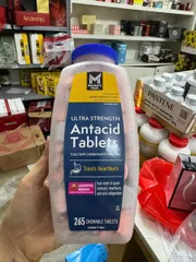 Viên Nhai Giảm Đau Dạ Dày Member’s Mark Ultra Strength Antacid 1000mg – Giảm Ợ Nóng, 265 Viên, Thực Phẩm Chức Năng Hỗ Trợ Tiêu Hóa