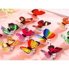 Đèn Ngủ Bướm Phát Sáng 3D Dán Tường - Trang Trí Phòng Ngủ Độc Đáo, Nhiều Màu Sắc Lung Linh, Tiết Kiệm Điện Năng
