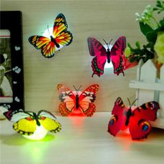 Đèn Ngủ Bướm Phát Sáng 3D Dán Tường - Trang Trí Phòng Ngủ Độc Đáo, Nhiều Màu Sắc Lung Linh, Tiết Kiệm Điện Năng