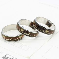 Nhẫn Cảm Biến Nhiệt Độ Đổi Màu Theo Cảm Xúc - Nhẫn Thép Titan Độc Đáo, Chất Lượng Cao, Kích Thước 16-20mm