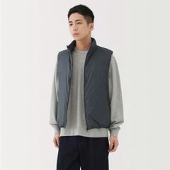 Áo Gile Lông Vũ Cổ Trụ MUJI Nam - Thời Trang Tối Giản, Nhẹ, Ấm Cho Mùa Đông và Đi Học, Dạo Phố
