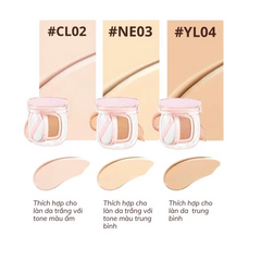 Phấn Nước Focallure Ink Lasting Matte 12g - Phấn Trang Điểm Che Phủ Tốt với SPF50 PA++++, Dưỡng Ẩm và Lớp Nền Mỏng Nhẹ