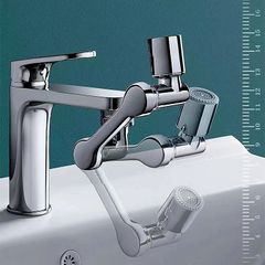 Đầu Nối Vòi Nước Xoay 180 Độ Tăng Áp - Tiết Kiệm Nước, Dễ Dàng Lắp Đặt Cho Bồn Rửa Mặt, Phòng Tắm, Chậu Rửa Chén