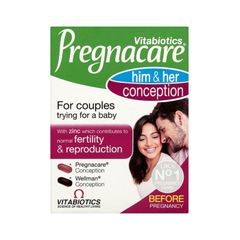 Viên uống hỗ trợ thụ thai Conceptive Pregnacare Him and Her 60 viên - Tăng cường sức khỏe sinh sản cho cả nam và nữ
