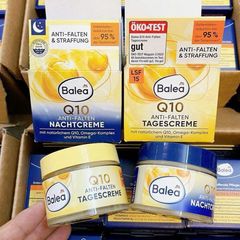 Cặp kem dưỡng ngày đêm xóa nhăn trẻ hóa da Balea Q10 Đức 50ml