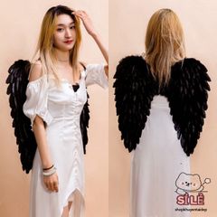 Cánh Thiên Thần Trắng Cosplay - Cánh Đen Ác Quỷ Huyền Bí Cho Tiệc Hóa Trang, Thời Trang Hóa Trang Cho Người Lớn Và Trẻ Em