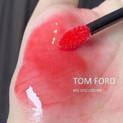 Son Bóng Tom Ford Gloss Luxe Lip 01 Disclosure - Son Môi Đỏ Hồng Đào Chính Hãng, Chất Son Bóng, Dưỡng Ẩm, Sang Trọng, Phù Hợp Mọi Dịp