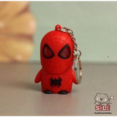 Móc Khóa LED Siêu Anh Hùng Avengers Người Dơi, Người Sắt, Captain America, Người Nhện - Phát Sáng Đèn 3 trong 1, Quà Tặng Độc Đáo