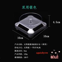 Bàn Xoay 360 Độ Hồng Ngoại Tích Điện - Đế Xoay Trưng Bày Sản Phẩm - Kích Thước 10x10x5cm, Nhiều Màu Sắc Chắc Chắn