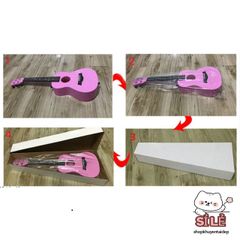 Đàn Ukulele Mini 58cm Chất Lượng Cao - Đàn Ghita Dây Cước Âm Thanh Chuẩn - Nhiều Màu Sắc Dành Cho Người Yêu Âm Nhạc