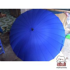Ô Dù Cao Cấp 24 Nan Lớn - Ô Đi Mưa Chống Lật, Chống UV, Quai Đeo Da - Thiết Kế Hàn Quốc, Dành Cho Mọi Dịp