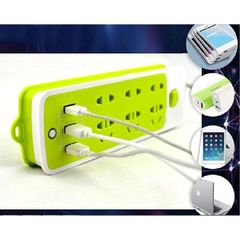 Ổ Cắm Điện Đa Năng Màu Xanh Chống Giật