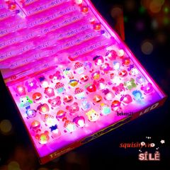 Nhẫn Phát Sáng LED Nhân Vật Hoạt Hình Điều Chỉnh Kích Thước - Quà Tặng học Sinh và Đồ Chơi Trẻ Em Thú Vị