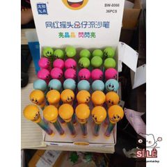 Bút Nước Nhũ Emoji Mặt Cười - Bút Bi Lò Xo Dễ Thương, Chất Lượng Cao, Xu Hướng Văn Phòng Phẩm 2023