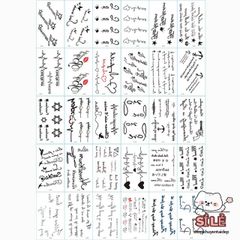 Miếng Dán Hình Xăm Nhỏ Độc Đáo - Combo 30 Tờ Thể Hiện Cá Tính, Dễ Dàng Sử Dụng, Không Gây Kích Ứng Da