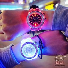 Đồng hồ LED phát sáng 7 màu - Đồng hồ đôi nam nữ thời trang, chống nước, phong cách trẻ trung, quà tặng hoàn hảo