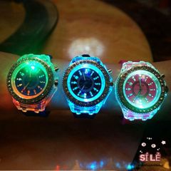 Đồng hồ LED phát sáng 7 màu - Đồng hồ đôi nam nữ thời trang, chống nước, phong cách trẻ trung, quà tặng hoàn hảo