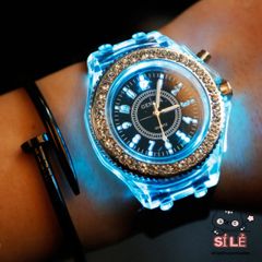 Đồng hồ LED phát sáng 7 màu - Đồng hồ đôi nam nữ thời trang, chống nước, phong cách trẻ trung, quà tặng hoàn hảo