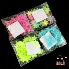 Bộ 100 Ngôi Sao Dạ Quang Gắn Tường - Tô Điểm Phòng Ngủ Trẻ Em với 4 Màu Sắc Tuyệt Đẹp, Phát Sáng Trong Bóng Tối