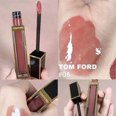 Son Tom Ford Gloss Luxe 08 Cam Nude - Son Môi Cao Cấp, Chất Son Mịn Màng Tự Nhiên, Phong Cách Sang Trọng, Dưỡng Ẩm Tuyệt Vời