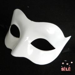 Mặt Nạ Dạ Hội Trắng Sang Trọng Nửa Mặt Cho Nam Nữ - Phụ Kiện Hóa Trang Sang Chảnh Thời Thượng 2020