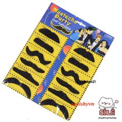 Bộ 12 Râu Giả Thanh Lịch Cho Nam Nữ - Phụ Kiện Thời Trang Độc Đáo Cho Bữa Tiệc Hóa Trang, Mô Hình Râu Thú Vị