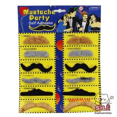 Bộ 12 Râu Giả Thanh Lịch Cho Nam Nữ - Phụ Kiện Thời Trang Độc Đáo Cho Bữa Tiệc Hóa Trang, Mô Hình Râu Thú Vị