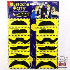 Bộ 12 Râu Giả Thanh Lịch Cho Nam Nữ - Phụ Kiện Thời Trang Độc Đáo Cho Bữa Tiệc Hóa Trang, Mô Hình Râu Thú Vị