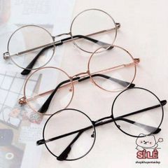 Kính Nobita Tròn Cute Đa Sắc Màu - Kính Mát Giả Cận Thời Trang Dành Cho Nam Nữ, Bảo Vệ Mắt Khi Ra Ngoài