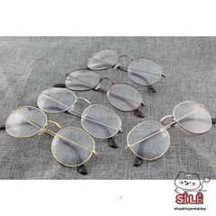 Kính Nobita Tròn Cute Đa Sắc Màu - Kính Mát Giả Cận Thời Trang Dành Cho Nam Nữ, Bảo Vệ Mắt Khi Ra Ngoài