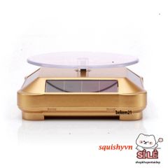 Kệ Xoay Trang Sức 360 Độ Cao Cấp ABS - Đế Trưng Bày Đen, Kích Thước 13cm, Thân Thiện Môi Trường, Dùng Bán Hàng và Trang Trí