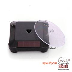 Kệ Xoay Trang Sức 360 Độ Cao Cấp ABS - Đế Trưng Bày Đen, Kích Thước 13cm, Thân Thiện Môi Trường, Dùng Bán Hàng và Trang Trí