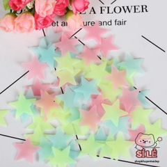 Combo 10 Gói Ngôi Sao Phát Sáng Dán Tường 3cm - Trang Trí Nội Thất Lung Linh Đêm Đêm, Tặng Ngôi Sao Phản Quang Đẹp Mắt